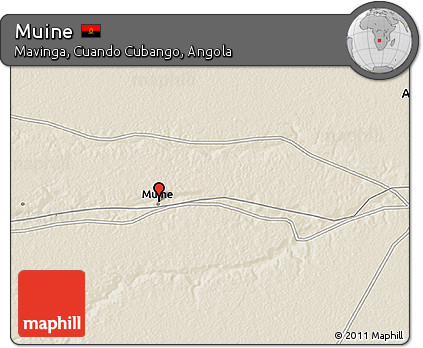 Shaded Relief 3D Map of Muine