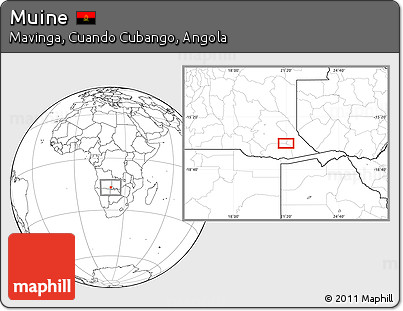 Blank Location Map of Muine