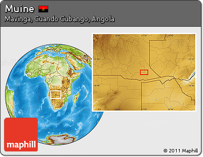 Physical Location Map of Muine