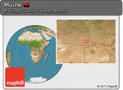 Satellite Location Map of Muine