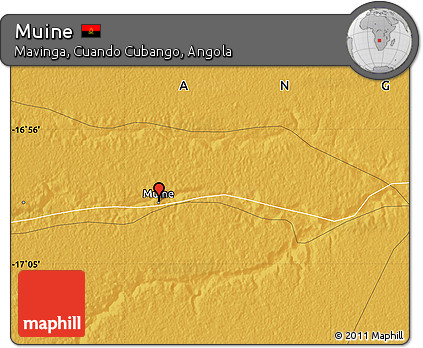 Physical Map of Muine