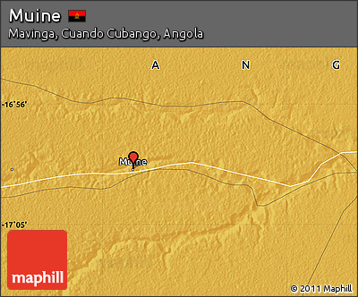 Physical Map of Muine
