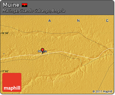 Physical Map of Muine