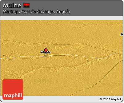 Physical Panoramic Map of Muine