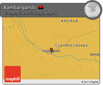 Physical 3D Map of Bambangando