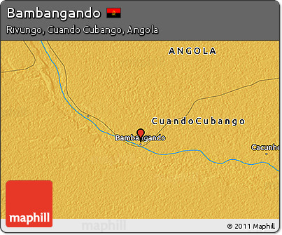 Physical 3D Map of Bambangando