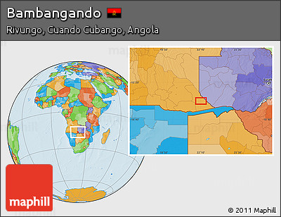 Political Location Map of Bambangando