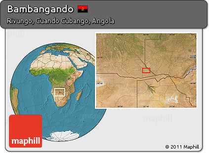 Satellite Location Map of Bambangando