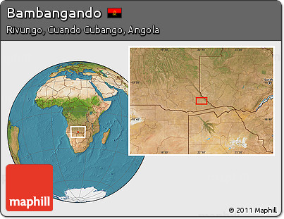 Satellite Location Map of Bambangando