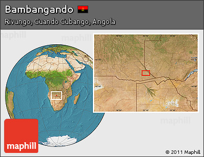 Satellite Location Map of Bambangando