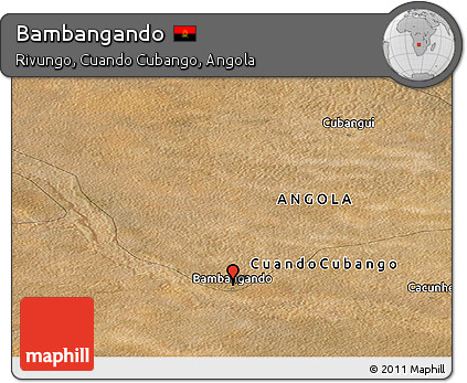 Satellite Panoramic Map of Bambangando
