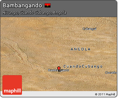 Satellite Panoramic Map of Bambangando