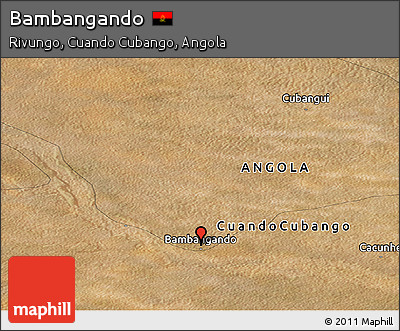 Satellite Panoramic Map of Bambangando