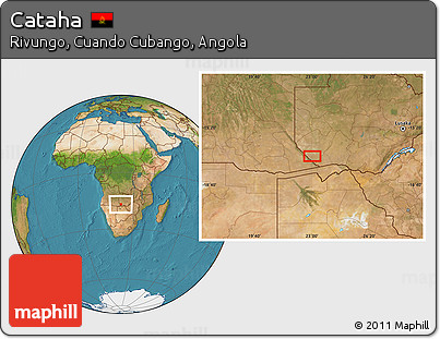 Satellite Location Map of Cataha