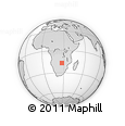 Outline Map of Sikalongo, rectangular outline