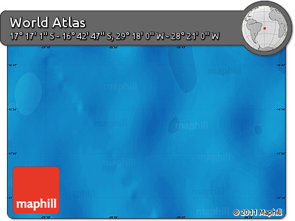 Political Map of the Area around 16° 59' 54" S, 28° 49' 30" W