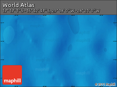 Political Map of the Area around 16° 59' 54" S, 28° 49' 30" W