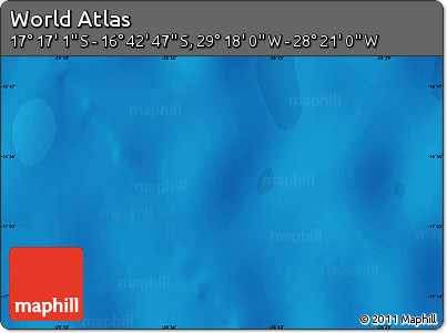 Political Map of the Area around 16° 59' 54" S, 28° 49' 30" W