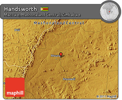 Physical 3D Map of Handsworth