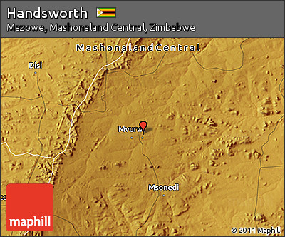 Physical 3D Map of Handsworth