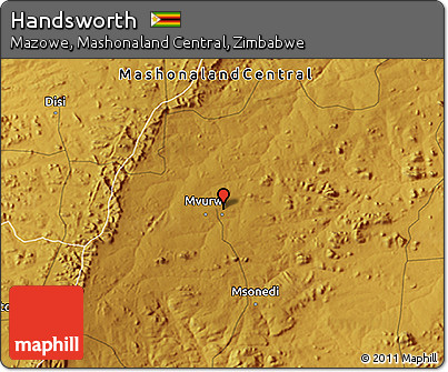 Physical 3D Map of Handsworth