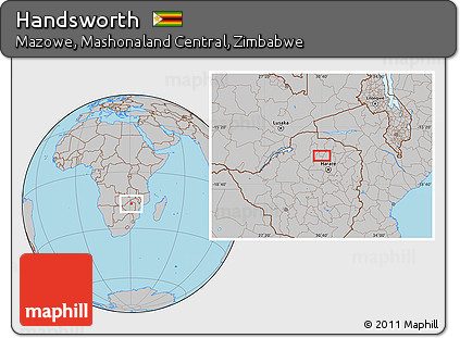 Gray Location Map of Handsworth
