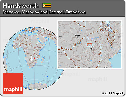 Gray Location Map of Handsworth