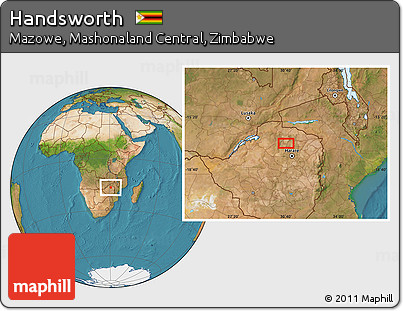 Satellite Location Map of Handsworth