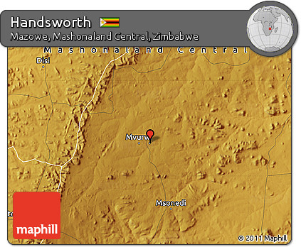Physical Map of Handsworth