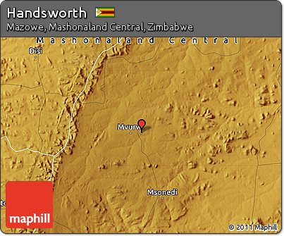 Physical Map of Handsworth