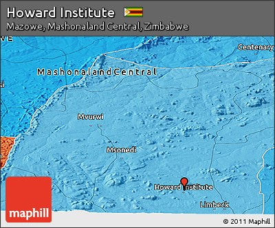 Political Panoramic Map of Howard Institute