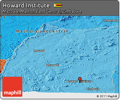 Political Panoramic Map of Howard Institute