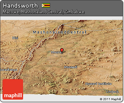 Satellite Panoramic Map of Handsworth