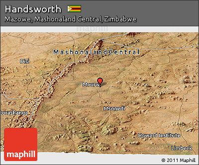Satellite Panoramic Map of Handsworth