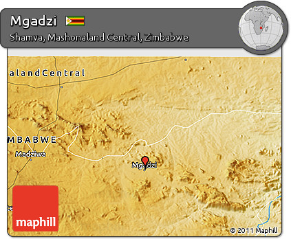 Physical 3D Map of Mgadzi