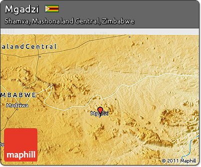 Physical 3D Map of Mgadzi