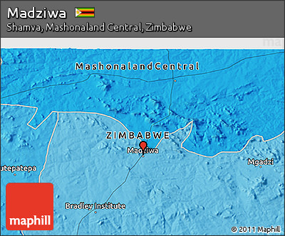 Political 3D Map of Madziwa