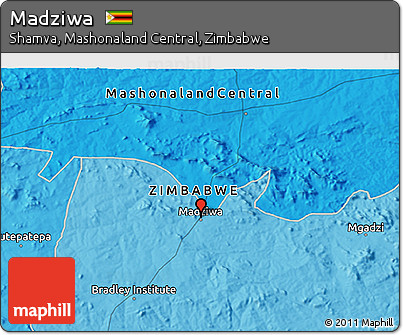 Political 3D Map of Madziwa