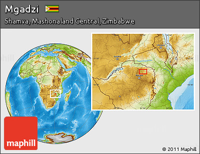 Physical Location Map of Mgadzi