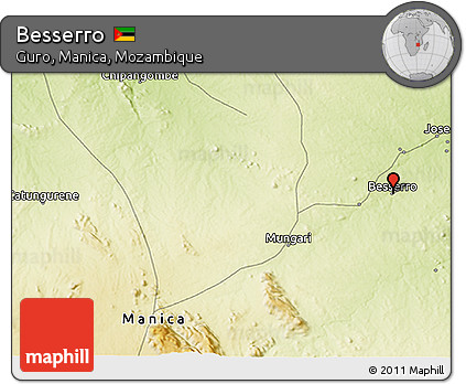 Physical 3D Map of Besserro