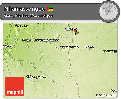 Physical 3D Map of Nhamassongue