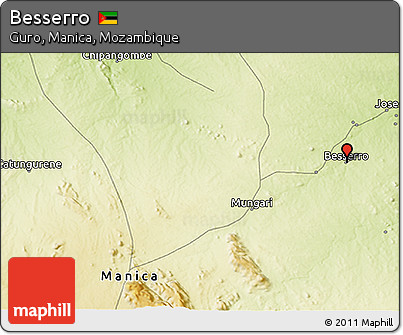 Physical 3D Map of Besserro