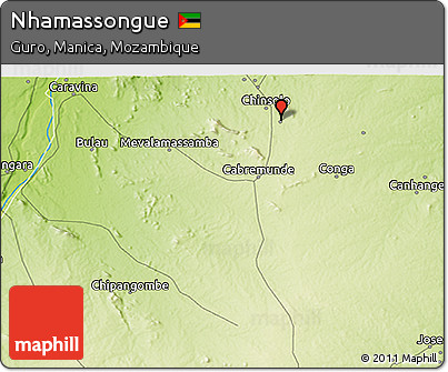 Physical 3D Map of Nhamassongue