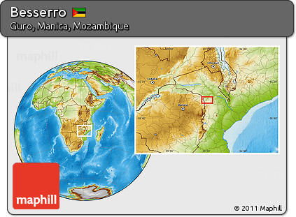 Physical Location Map of Besserro