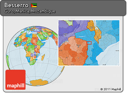 Political Location Map of Besserro