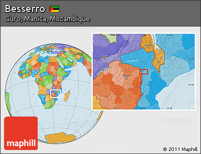 Political Location Map of Besserro
