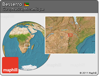 Satellite Location Map of Besserro
