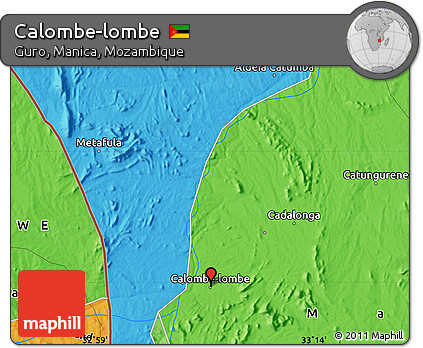 Political Map of Calombe-lombe