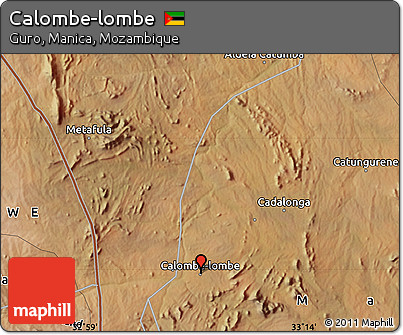 Satellite Map of Calombe-lombe