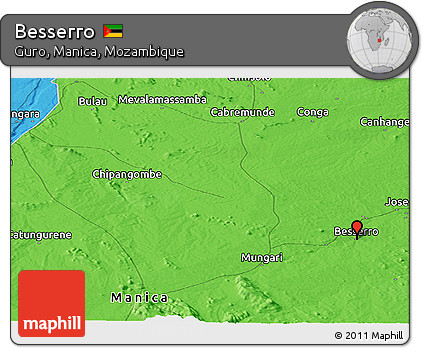 Political Panoramic Map of Besserro